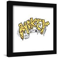 Gallery Pops Nickelodeon Teenage Mutant Ninja Turtles: Mutant Mayhem - Mikey Typography Wall Art-Trends International-Framed Gallery Pops