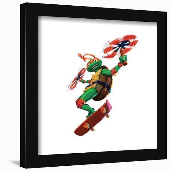 Gallery Pops Nickelodeon Teenage Mutant Ninja Turtles: Mutant Mayhem - Mikey Wall Art-Trends International-Framed Gallery Pops