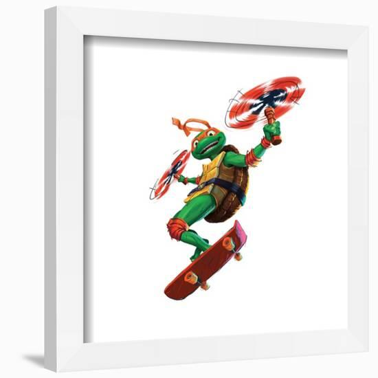 Gallery Pops Nickelodeon Teenage Mutant Ninja Turtles: Mutant Mayhem - Mikey Wall Art-Trends International-Framed Gallery Pops