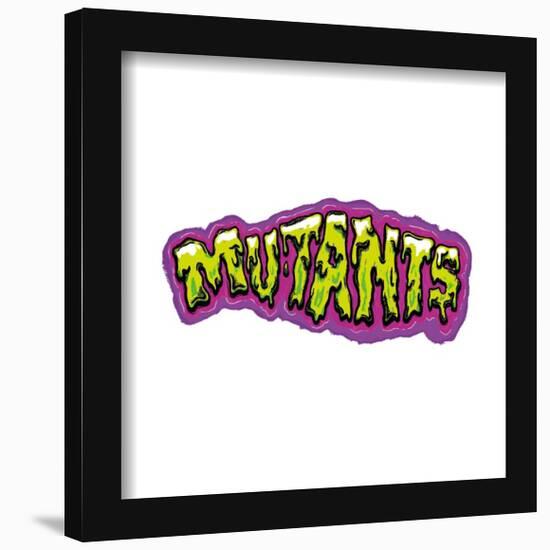 Gallery Pops Nickelodeon Teenage Mutant Ninja Turtles: Mutant Mayhem - Mutants Typography Wall Art-Trends International-Framed Gallery Pops