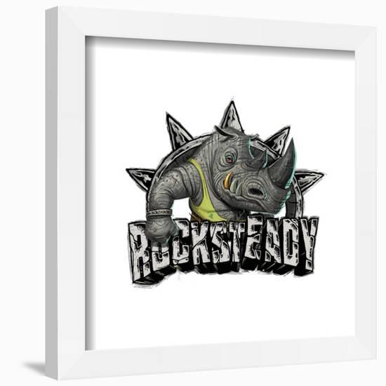 Gallery Pops Nickelodeon Teenage Mutant Ninja Turtles: Mutant Mayhem - Rocksteady Patch Wall Art-Trends International-Framed Gallery Pops