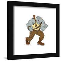 Gallery Pops Nickelodeon Teenage Mutant Ninja Turtles - Rocksteady Wall Art-Trends International-Framed Gallery Pops