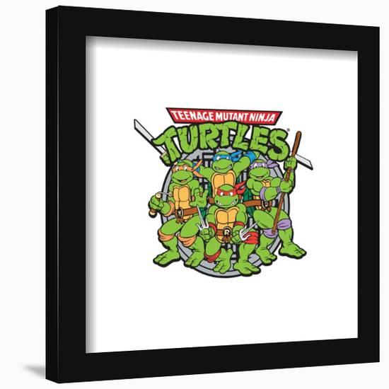 Gallery Pops Nickelodeon Teenage Mutant Ninja Turtles - Sewer Crew Patch Wall Art-Trends International-Framed Gallery Pops