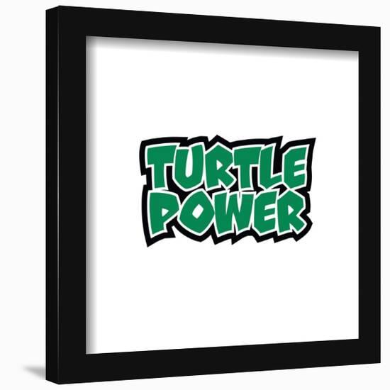 Gallery Pops Nickelodeon Teenage Mutant Ninja Turtles - Turtle Power Wall Art-Trends International-Framed Gallery Pops