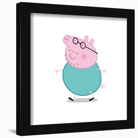 Gallery Pops Peppa Pig - Daddy Pig Wall Art-Trends International-Framed Gallery Pops