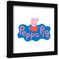 Gallery Pops Peppa Pig - Logo Wall Art-Trends International-Framed Gallery Pops