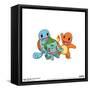 Gallery Pops Pokémon - Bulbasaur, Charmander, Squirtle Wall Art-Trends International-Framed Stretched Canvas