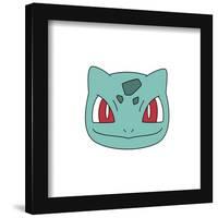 Gallery Pops Pokémon - Bulbasaur Face Wall Art-Trends International-Framed Gallery Pops