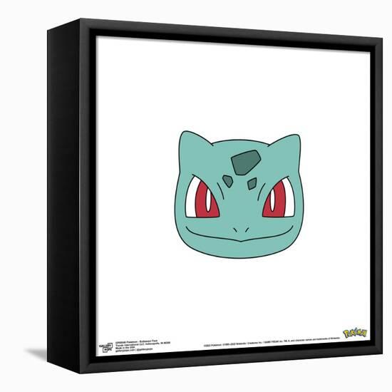 Gallery Pops Pokémon - Bulbasaur Face Wall Art-Trends International-Framed Stretched Canvas