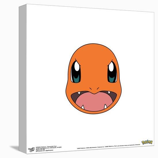 Gallery Pops Pokémon - Charmander Face Wall Art-Trends International-Stretched Canvas
