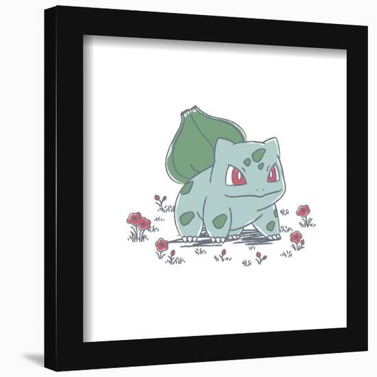 Gallery Pops Pokémon - Daily Sketch Bulbasaur Wall Art-Trends International-Framed Gallery Pops