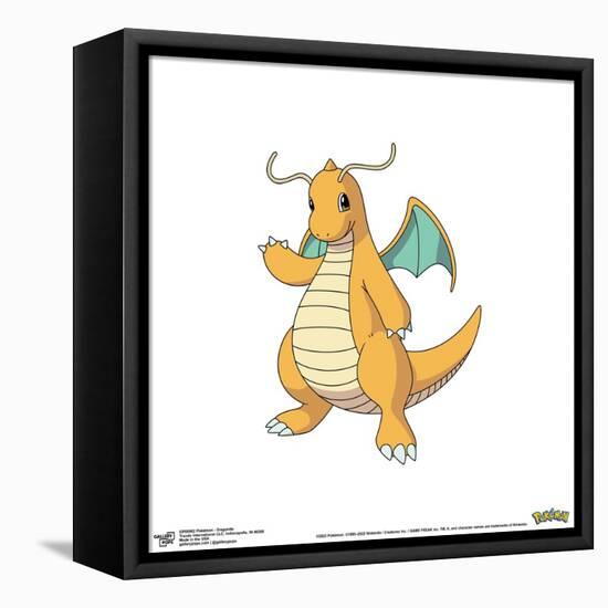 Gallery Pops Pokémon - Dragonite Wall Art-Trends International-Framed Stretched Canvas