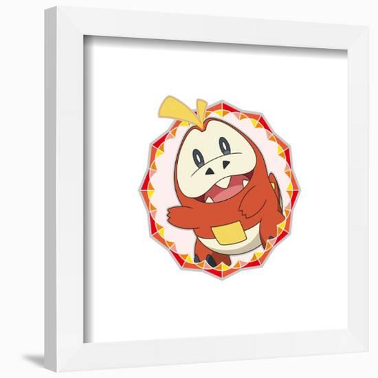 Gallery Pops Pokémon - Fuecoco Sparkle Badge Wall Art-Trends International-Framed Gallery Pops