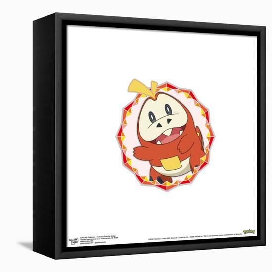 Gallery Pops Pokémon - Fuecoco Sparkle Badge Wall Art-Trends International-Framed Stretched Canvas