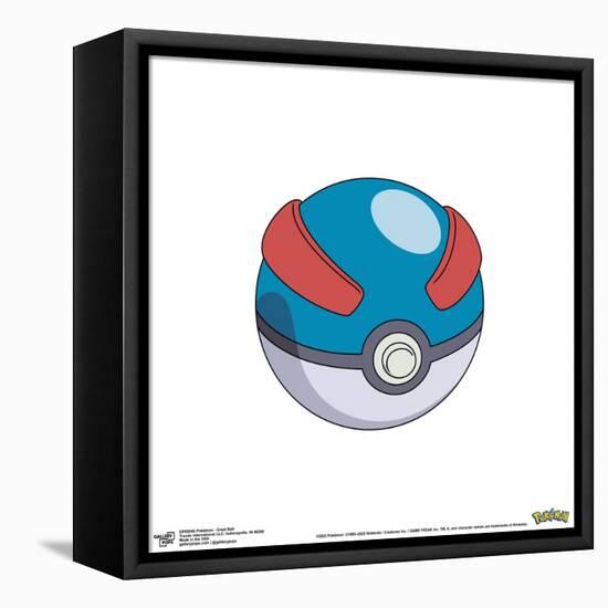 Gallery Pops Pokémon - Great Ball Wall Art-Trends International-Framed Stretched Canvas