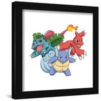 Gallery Pops Pokémon - Ivysaur, Charmeleon, Wartortle  Wall Art-Trends International-Framed Gallery Pops