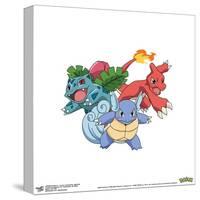 Gallery Pops Pokémon - Ivysaur, Charmeleon, Wartortle  Wall Art-Trends International-Stretched Canvas