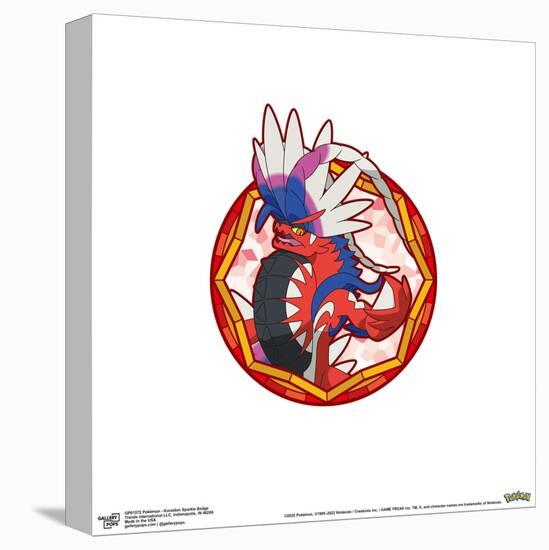 Gallery Pops Pokémon - Koraidon Sparkle Badge Wall Art-Trends International-Stretched Canvas