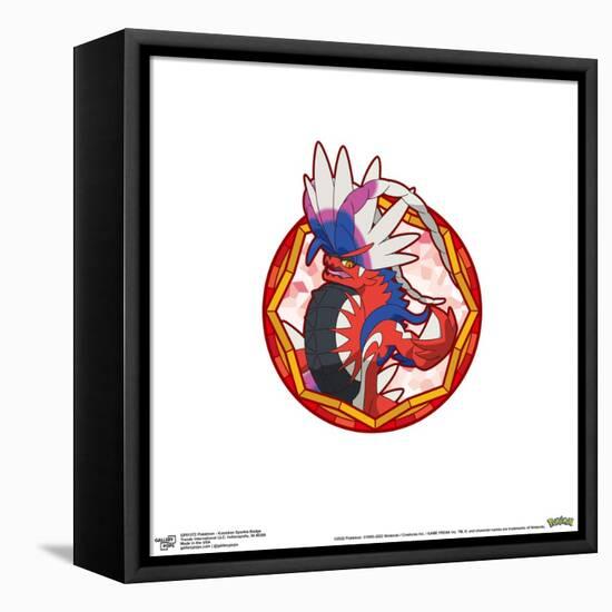 Gallery Pops Pokémon - Koraidon Sparkle Badge Wall Art-Trends International-Framed Stretched Canvas