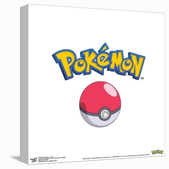 Gallery Pops Pokémon - Logo Wall Art-Trends International-Stretched Canvas