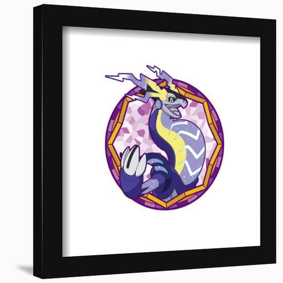 Gallery Pops Pokémon - Miraidon Sparkle Badge Wall Art-Trends International-Framed Gallery Pops