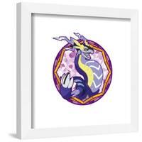 Gallery Pops Pokémon - Miraidon Sparkle Badge Wall Art-Trends International-Framed Gallery Pops