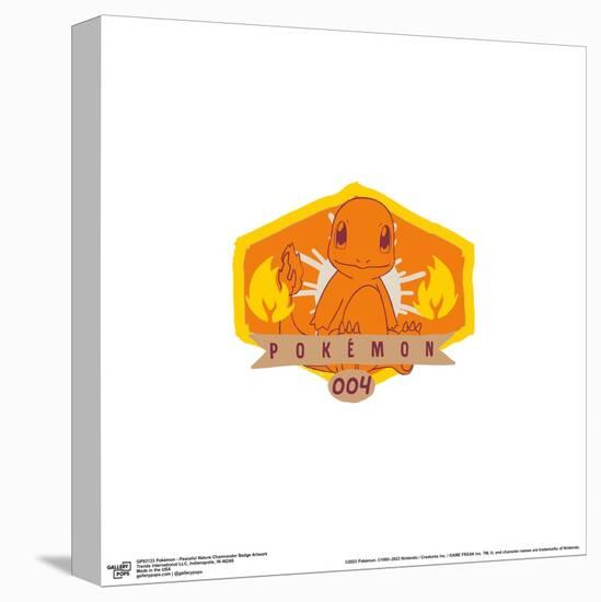 Gallery Pops Pokémon - Peaceful Nature Charmander Badge Artwork Wall Art-Trends International-Stretched Canvas