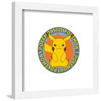 Gallery Pops Pokémon - Peaceful Nature Pikachu Badge Artwork Wall Art-Trends International-Framed Gallery Pops