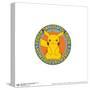 Gallery Pops Pokémon - Peaceful Nature Pikachu Badge Artwork Wall Art-Trends International-Stretched Canvas