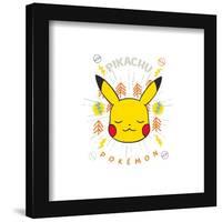 Gallery Pops Pokémon - Peaceful Nature Pikachu Face Wall Art-Trends International-Framed Gallery Pops