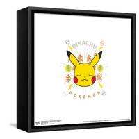 Gallery Pops Pokémon - Peaceful Nature Pikachu Face Wall Art-Trends International-Framed Stretched Canvas