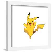 Gallery Pops Pokémon - Pikachu Jumping Pose Wall Art-Trends International-Framed Gallery Pops