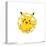 Gallery Pops Pokémon - Pikachu Sparkle Badge Wall Art-Trends International-Stretched Canvas