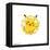 Gallery Pops Pokémon - Pikachu Sparkle Badge Wall Art-Trends International-Framed Stretched Canvas