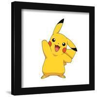 Gallery Pops Pokémon - Pikachu Waving Pose Wall Art-Trends International-Framed Gallery Pops