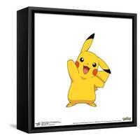 Gallery Pops Pokémon - Pikachu Waving Pose Wall Art-Trends International-Framed Stretched Canvas