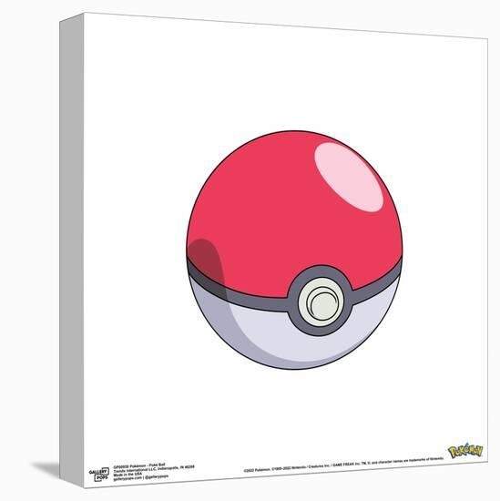 Gallery Pops Pokémon - Pok? Ball Wall Art-Trends International-Stretched Canvas