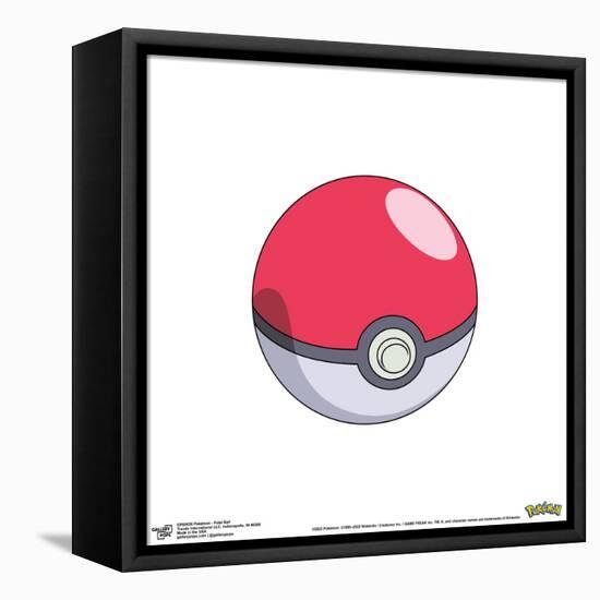 Gallery Pops Pokémon - Pok? Ball Wall Art-Trends International-Framed Stretched Canvas