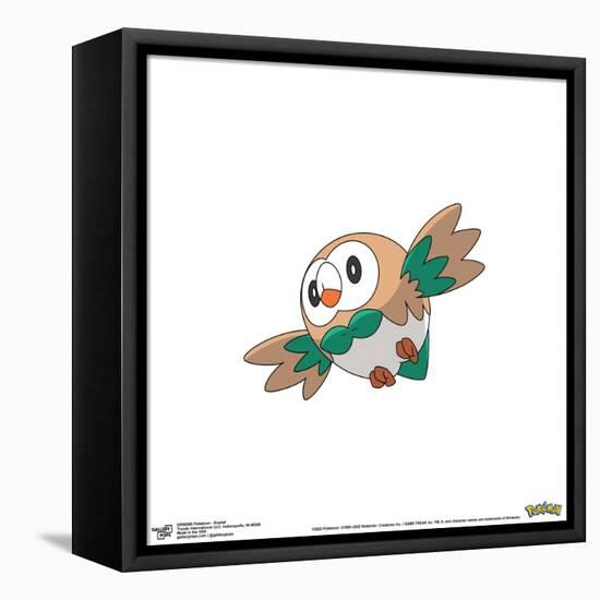Gallery Pops Pokémon - Rowlet Wall Art-Trends International-Framed Stretched Canvas