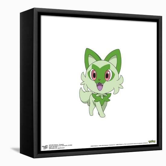 Gallery Pops Pokémon - Sprigatito Wall Art-Trends International-Framed Stretched Canvas