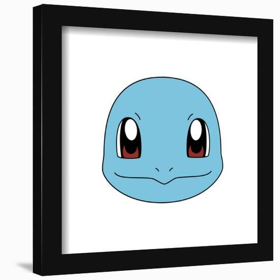 Gallery Pops Pokémon - Squirtle Face Wall Art-Trends International-Framed Gallery Pops