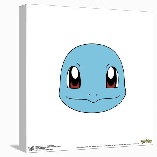 Gallery Pops Pokémon - Squirtle Face Wall Art-Trends International-Stretched Canvas