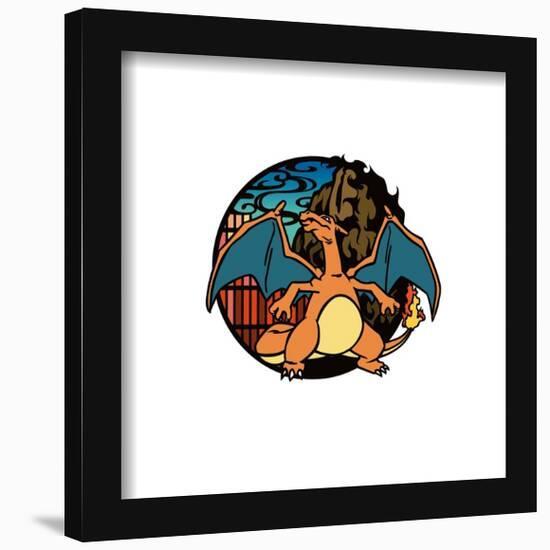 Gallery Pops Pokémon - Wagara Charizard Wall Art-Trends International-Framed Gallery Pops