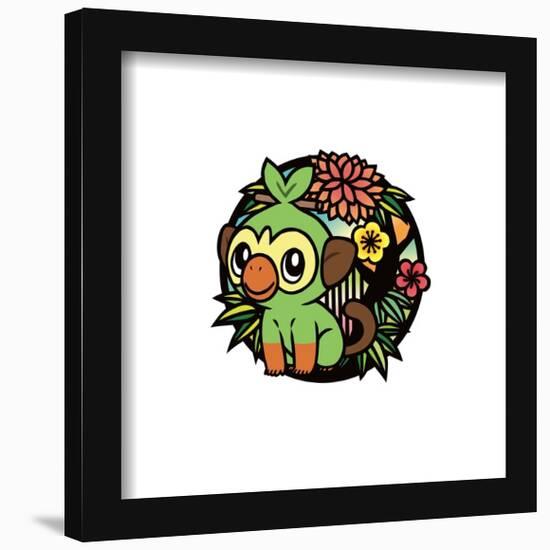 Gallery Pops Pokémon - Wagara Grookey Wall Art-Trends International-Framed Gallery Pops