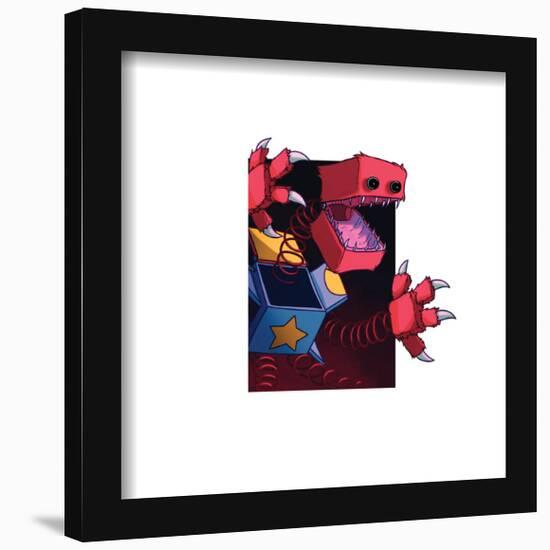 Gallery Pops Poppy Playtime - Boxy Boo Frame Break Wall Art-Trends International-Framed Gallery Pops