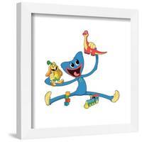Gallery Pops Poppy Playtime: Chapter 3 - Cartoon Huggy Wuggy Toys Wall Art-Trends International-Framed Gallery Pops