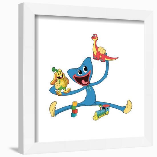 Gallery Pops Poppy Playtime: Chapter 3 - Cartoon Huggy Wuggy Toys Wall Art-Trends International-Framed Gallery Pops