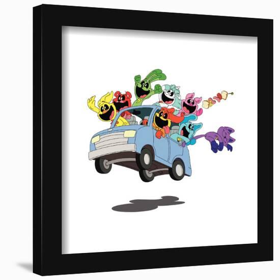 Gallery Pops Poppy Playtime: Chapter 3 - Cartoon Joyride Wall Art-Trends International-Framed Gallery Pops