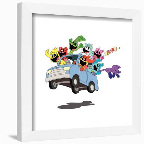 Gallery Pops Poppy Playtime: Chapter 3 - Cartoon Joyride Wall Art-Trends International-Framed Gallery Pops