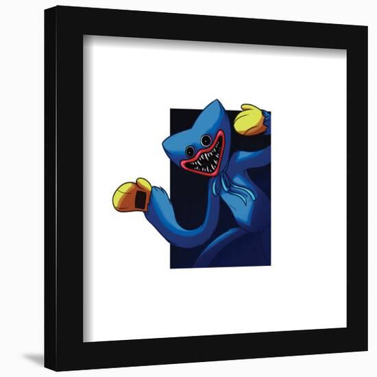 Gallery Pops Poppy Playtime - Huggy Wuggy Frame Break Wall Art-Trends International-Framed Gallery Pops